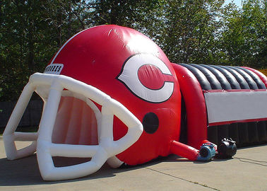 বেগুনি Inflatable ক্রীড়া গেম ফুটবল টানেল ইভেন্ট / বিজ্ঞাপন