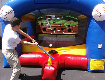 প্রাপ্তবয়স্কদের কিডস Inflatable ক্রীড়া গেম / টার্গেট পিভিসি সঙ্গে Inflatable বেসবল খেলা