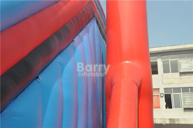 ই এম কাস্টমাইজড শুরু লাইন উন্মাদ লাল Inflatable 5 কে Obstacle কোর্স গেম চলুন