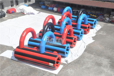 কাস্টমজাইড উন্মাদ 5k Inflatable চালানো প্রাপ্তবয়স্কদের জন্য বাধা, ঘটনা দৈত্য ক্রাউলিং টানেল