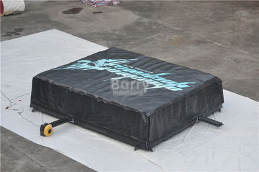 স্কিইং জন্য কালো Inflatable জাম্প এয়ার ব্যাগ, Inflatable জাম্পিং প্যাড ফাইলের আকার 5.1x6.1x1.4M