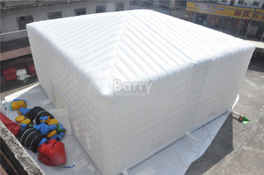 হোয়াইট 15x15M Inflatable তাঁবু, কাস্টম তৈরি নেতৃত্বে Inflatable পার্টি তাঁবুর ঘন ঘটনা জন্য