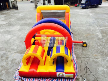 ইন্টারেক্টিভ চ্যালেঞ্জ কিডস প্রাপ্তবয়স্ক Inflatable Obstacle কোর্স বাউন্স হাউস ভাড়া