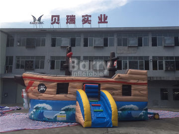 বাণিজ্যিক কিডস লিড বিনামূল্যে উপাদান সঙ্গে Inflatable পাইরেট জাহাজ কম্বো উড়ে
