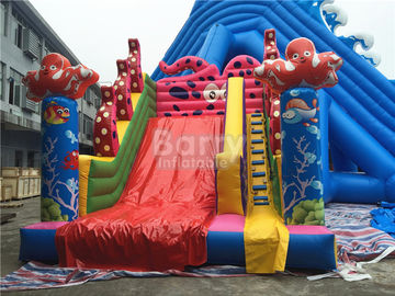 খেলার মাঠ জন্য কাস্টমাইজড একা লেন রাগবি বাণিজ্যিক Inflatable স্লাইড
