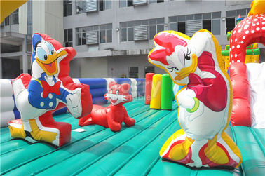 খেলাধুলা থিম Inflatable বাউন্সি কাসল, 0.55 মিমি পিভিসি শিশু ইনডোর প্লে সরঞ্জাম