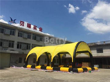 কাস্টমাইজড হলুদ পিভিসি Tarpaulin পুল, Inflatable আশ্রয় সঙ্গে প্রস্ফুটিত তাঁবু