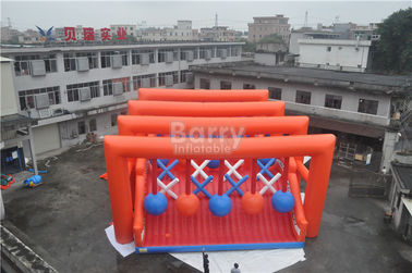 প্রাপ্তবয়স্কদের জন্য বিশাল ক্রেজি Inflatable বাধা কোর্স / Inflatable বহিরঙ্গন খেলোয়াড়ের সরঞ্জাম