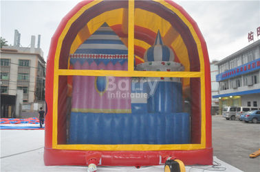 কভার সঙ্গে ইনডোর / বহিরঙ্গন কিডস Inflatable খেলার মাঠ সরঞ্জাম