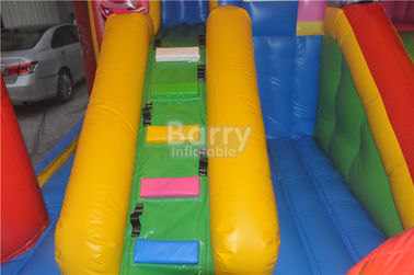 কভার সঙ্গে ইনডোর / বহিরঙ্গন কিডস Inflatable খেলার মাঠ সরঞ্জাম