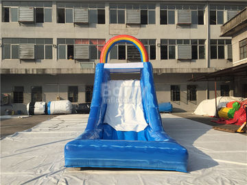 শিশুদের জন্য ডুয়েল রেইনবো Inflatable জল স্লাইড, দৈত্য Inflatable খেলার মাঠ