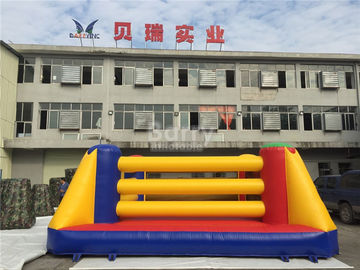 ইন্ডোর খেলার মাঠ কিডস Inflatable স্পোর্টস গেম / Inflatable বক্সিং রিং