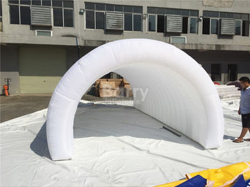 হোয়াইট এয়ার টাইট Inflatable ইভেন্ট তাঁবু, LED সঙ্গে Diy Inflatable টানেল তাঁবু