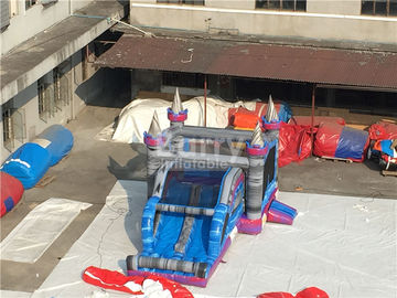 0.55 মিমি পিভিসি Tarpaulin কিডস জন্য Inflatable বাউন্স হাউস স্লাইড কম্বো