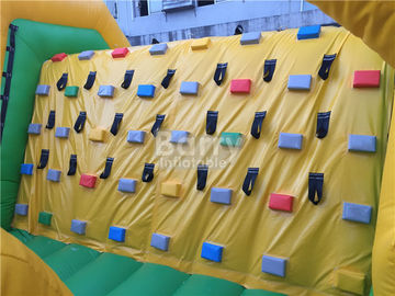 Challenging Inflatable Obstacle কোর্স Bounce হাউস লাল, নীল, কালো