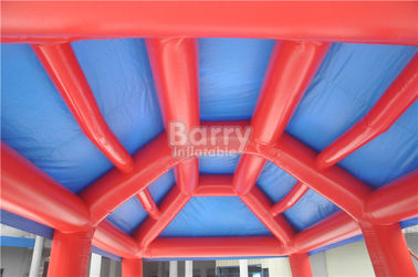 বহিরঙ্গন বড় ইভেন্ট বিজ্ঞাপন Inflatable তাঁবু, লাল এবং নীল পোর্টেবল এয়ার-সেলেড তাঁবু