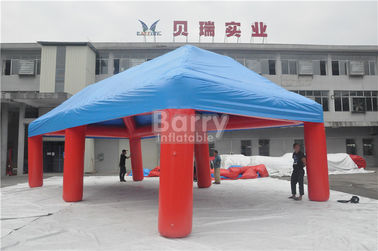 বহিরঙ্গন বড় ইভেন্ট বিজ্ঞাপন Inflatable তাঁবু, লাল এবং নীল পোর্টেবল এয়ার-সেলেড তাঁবু