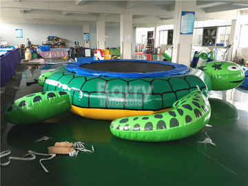 স্লাইড টেকসই 0.9 মিমি পিভিসি Tarpaulin উপাদান সঙ্গে ODM Inflatable কচ্ছপ