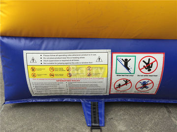 লোগো মুদ্রণ সঙ্গে কিডস জন্য বাণিজ্যিক রেইনবো ডবল লেন্স Inflatable শুকনো স্লাইড