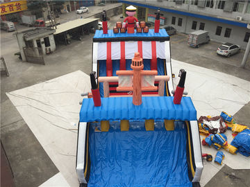 প্রাপ্তবয়স্কদের জন্য গ্রেট রেস পাইরেট জাহাজ Inflatable Outdoor Obsatcle কোর্স / কিডস