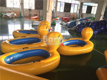 বড় হলুদ হাঁস প্রাণী লোহা মুদ্রণ সঙ্গে পুল জন্য inflatable জল খেলনা floats