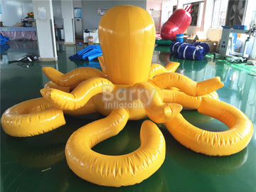 কাস্টমাইজড হলুদ অক্টোপাস Inflatable পুল Aqua ওয়াটার পার্ক জন্য floats