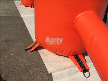 অরেঞ্জ অক্সফোর্ড কাপড় উপরে আর্ক, এয়ারটাইট স্টাইল রেস Inflatable গেট