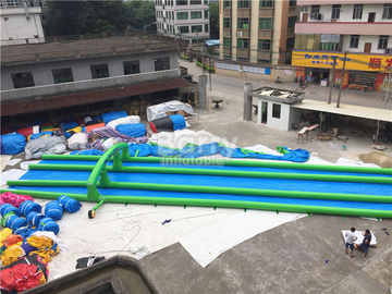 দীর্ঘ একক বা ডাবল লেন inflatable স্লাইড সিটি 1 - 2 বছর পাটা