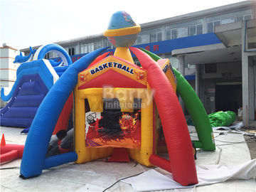 ক্রীড়া বিশ্ব Inflatable ইন্টারেক্টিভ গেম, দৈত্য Inflatable বাস্কেটবল হুপ