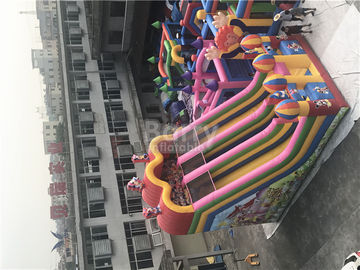 ব্যাকয়ার্ড জন্য কাস্টমাইজড মিকি মাউস Inflatable জাম্পিং কাসল স্লাইড