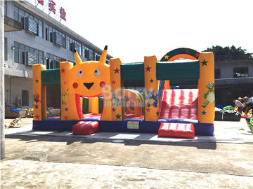 স্লাইড কম্বো এসসিটি EN71 সঙ্গে ফায়ার - প্রতিরোধী বিগ inflatable বাউন্স হাউস