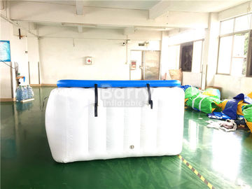 ডাবল ওয়াল ফ্যাব্রিক স্লাইড জন্য নীল ভাসমান জল Inflatable এয়ার ট্র্যাক রাম