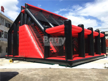 আকর্ষণীয় যাত্রা কিডস রেড ড্রপ টাওয়ার Inflatable ইন্টারেক্টিভ গেম / মজার ড্রপ টাওয়ার জাম্প