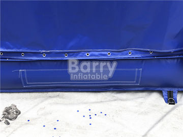 গভীর নীল মুক্ত পতন Inflatable স্টান্ট এয়ার ব্যাগ / Inflatable জাম্পিং খেলা