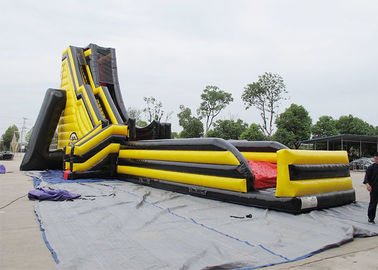70 &amp;#39;এক্স 32&amp;#39; এক্স 33 &amp;#39;হলুদ এবং লাল দৈত্য Inflatable জল স্লাইড Deagon হেড আকার