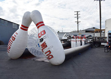 প্রাপ্তবয়স্কদের এবং কিডস বহিরঙ্গন ক্রীড়া গেম Inflatable ডিলাক্স মানব বোলিং