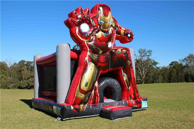 জলরোধী 0.55 মিমি পিভিসি Inflatable আয়রন ম্যান જમ્પિંગ কাসল 5 এক্স 4 এক্স 5m নিজস্ব