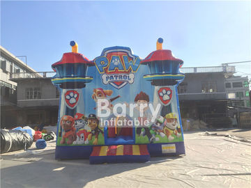 PAW প্যাট্রোল থিম Inflatable বাউন্সার স্লাইড মাল্টি - বিনোদন পার্ক জন্য রঙ