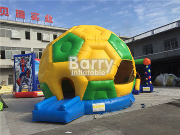 বাণিজ্যিক Inflatable ফুটবল বাউন্সার, পিভিসি Tarpaulin সকার ব্লাউস আপ বাউন্স হাউস