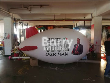 কাস্টম লোগো মুদ্রণ সঙ্গে বড় বিজ্ঞাপন বিমান বেলুন Inflatable Blimp