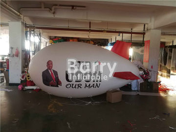 কাস্টম লোগো মুদ্রণ সঙ্গে বড় বিজ্ঞাপন বিমান বেলুন Inflatable Blimp