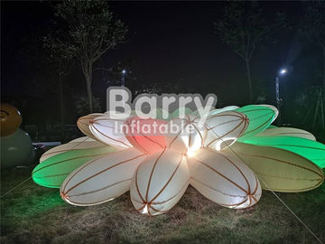 প্রাইভেট আলোর সজ্জা Inflatable বিজ্ঞাপন পণ্য / বিবাহ পার্টি জন্য Inflatable LED ফুল চেইন
