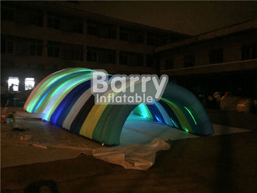 ইভেন্টের জন্য জলরোধী হোয়াইট inflatable টেবিল, কাস্টমাইজড ব্লো আপ LED টানেল তাঁবু