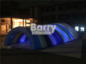 ইভেন্টের জন্য জলরোধী হোয়াইট inflatable টেবিল, কাস্টমাইজড ব্লো আপ LED টানেল তাঁবু