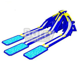 প্রাপ্তবয়স্ক আকার জন্য পুল সঙ্গে বাণিজ্যিক তিন লেন দৈত্য Inflatable স্লাইড