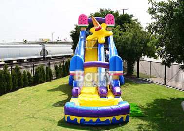24 FT আইস পপ স্লিপ এন স্লাইড, খেলার মাঠ জন্য বৃহত্তম inflatable জল স্লাইড