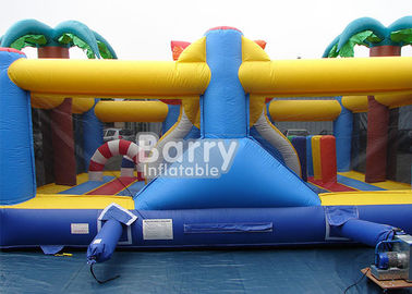 0.55 মি পিভিসি উপাদান Inflatable পার্ক সরঞ্জাম খেলার মাঠ / বহিরঙ্গন হলিডে বিচ inflatable Playland