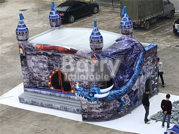 0.55 মিমি পিভিসি বাণিজ্যিক মজার কিডস কাসল Inflatable বাউন্স হাউস স্লাইড কম্বো