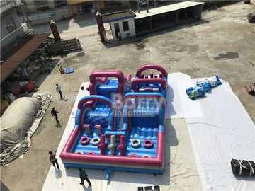 0.5 মিমি পিভিসি উপাদান কাস্টমাইজড দৈত্য Inflatable বাধা কোর্স কম্বো