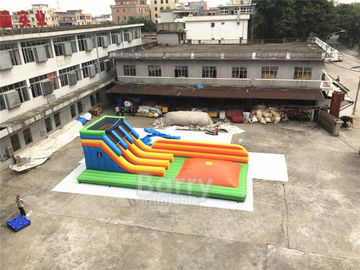 0.55 মিমি পিভিসি Tarpaulin বাচ্চাদের খেলার মাঠ জন্য এয়ার জাম্প খেলা সঙ্গে Inflatable কম্বো স্লাইড